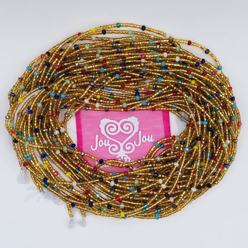 Permanent Waist Beads: Large Multi Colored